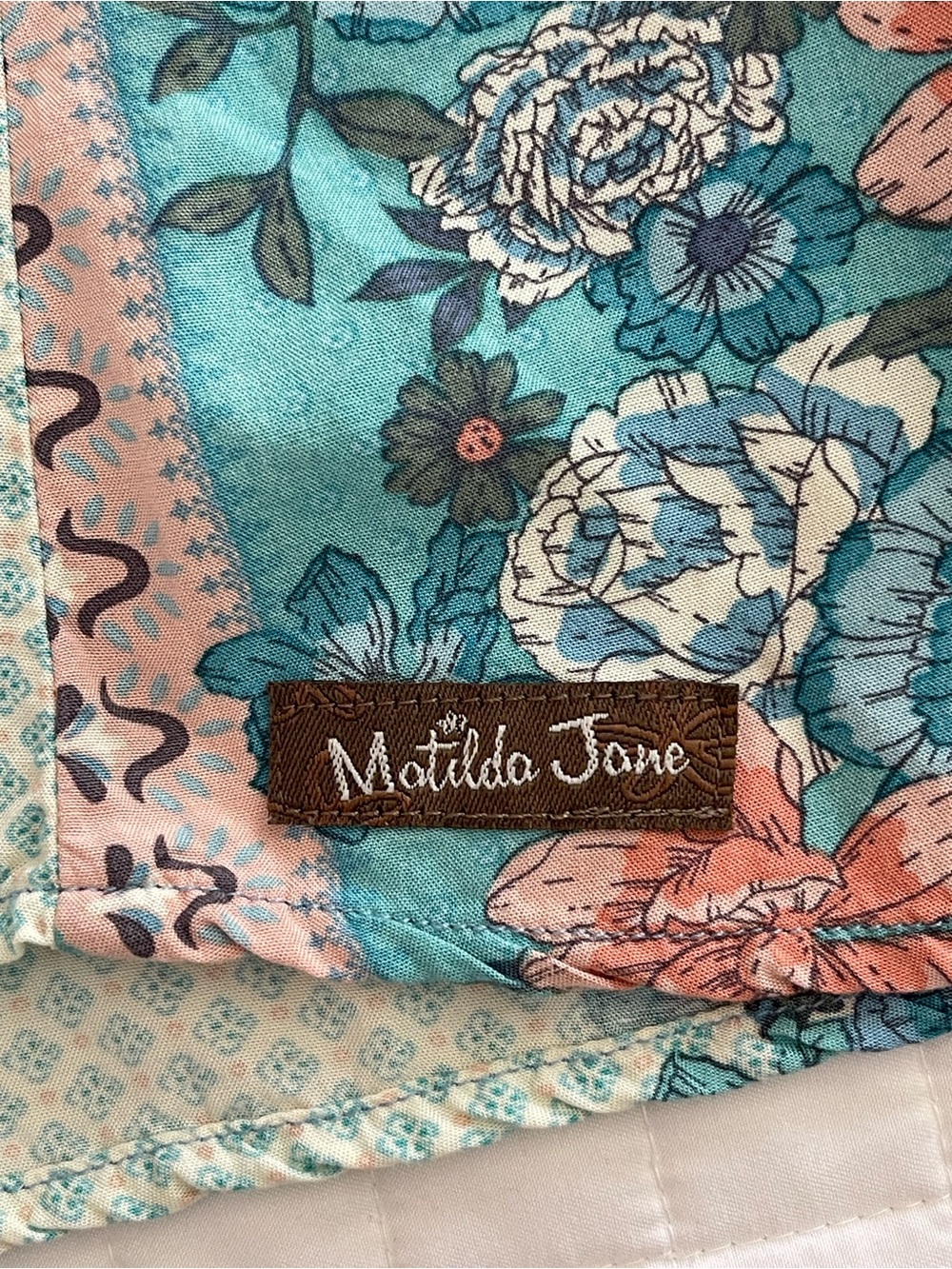 Matilda Jane Lets Go Together Weekend Dreams Dress size Small Patchwork Feminine - Picture 11 of 15